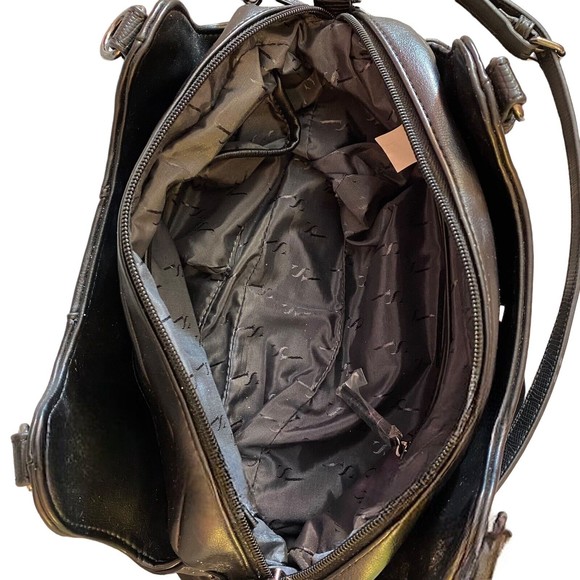 Simply Vera Vera Wang "Buena Satchel" Crossbody Purse Black Never Used **READ** - Picture 8 of 13